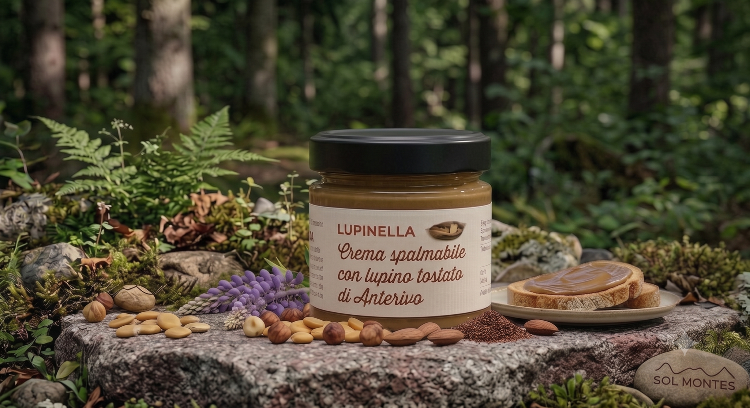 LUPINELLA — Toasted Lupin Bean Spreadable cream (Jar 200g)